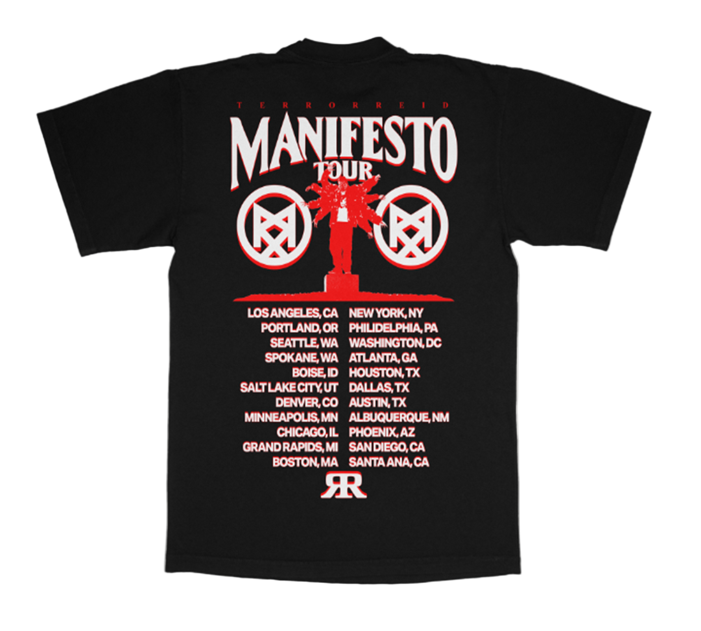 The Gatez Tour Date Tee Black